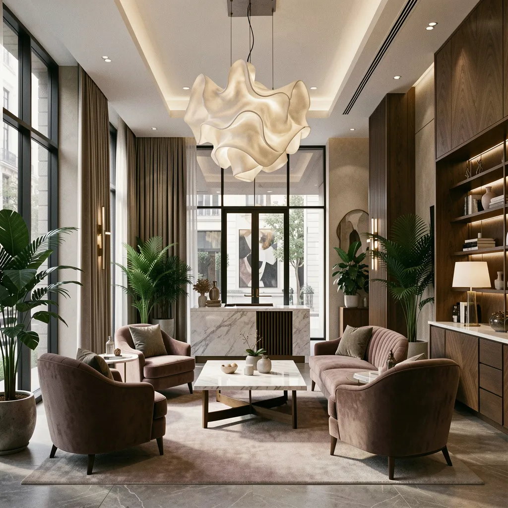 Boutique hotel interior render